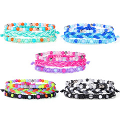 Wholesale 3pcs/set bead jewelry colorful line woven bracelets for women Wholesale 3pcs/set bead jewelry colorful line woven bracelets for women