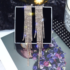2020 new arrival fashion jewelry girls tassel crystal earrings for women