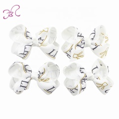 White pom pom hair clip crown bubble flower  8cm child bow hair clip in hair pieces