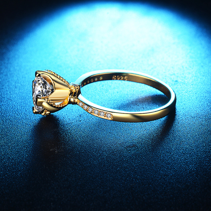 Gold Plated Square Crystal Cubic Zirconia Engagement Wedding Infinity Ring Gold Plated Square Crystal Cubic Zirconia Engagement Wedding Infinity Ring