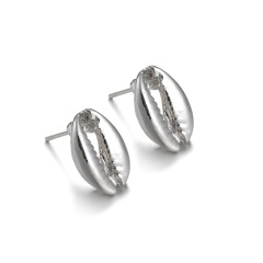 2019 Holiday decoration jewelry for women gold conch sea shell style ear studs