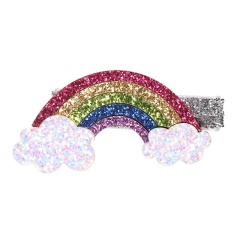 Unicorn background three styles star cloud loose sequin decorative hair claw clips