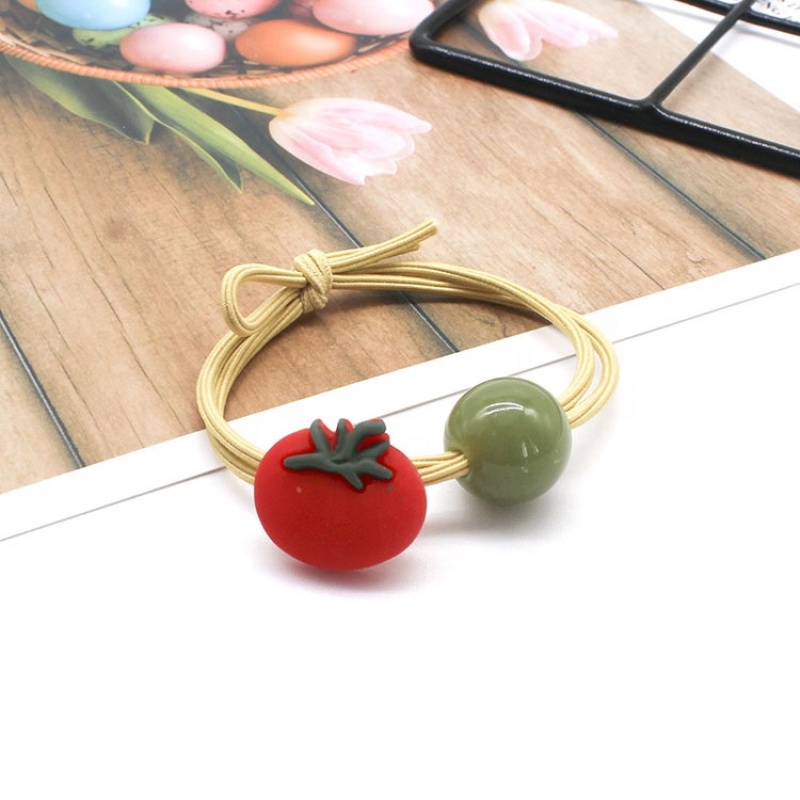 Simple wholesale hair accessories fruits double line black elastic hair bands hair tie knot Simple wholesale hair accessories fruits double line black elastic hair bands hair tie knot