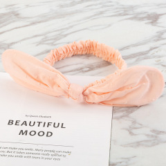 Adjustable elastic children  fabric personalized bow knot headbands