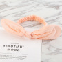 Adjustable elastic children  fabric personalized bow knot headbands