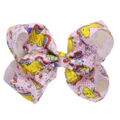 2020 Shining laser sequin unicorn  bows knot hair clips for girls hair accessories