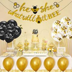 Bee Banner Cake Topper party balloon Gender Reveal Party Decorations Set