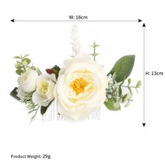 Handmade Wedding Accessories Ribbon tassels flower Bridal floral hairband