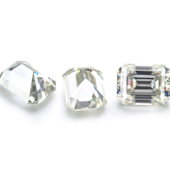 Raw jewelry DEF vvs loose rough moissanite pendant Emerald diamonds