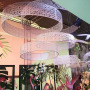 many designs metal circle restaurant party ceiling hanging decoration