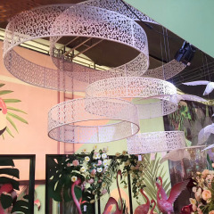 many designs metal circle restaurant party ceiling hanging decoration many designs metal circle restaurant party ceiling hanging decoration