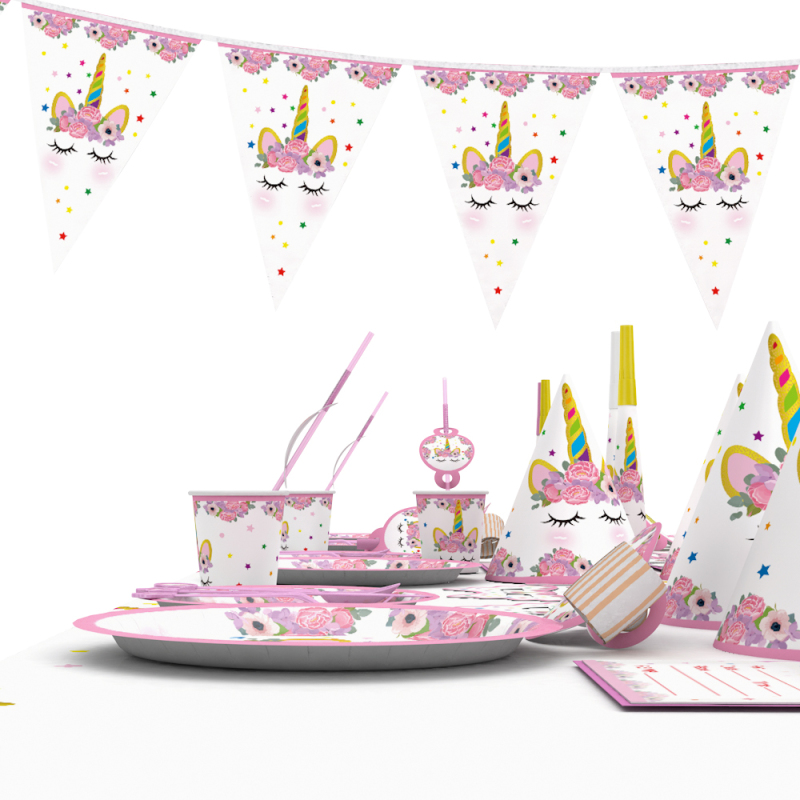 Wholesale China Merchandise Birthday Decorations All In One Guests Tableware Rainbow Unicorn Party Supplies Pack Wholesale China Merchandise Birthday Decorations All In One Guests Tableware Rainbow Unicorn Party Supplies Pack