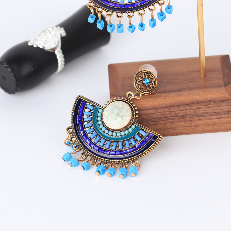 2019 latest design sector tassel alloy eardrop dangler bohemian earrings women 2019 latest design sector tassel alloy eardrop dangler bohemian earrings women