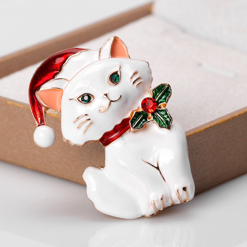 New Arrival Designer Jewelry Cute Cartoon Girls Cat Brooches for women
