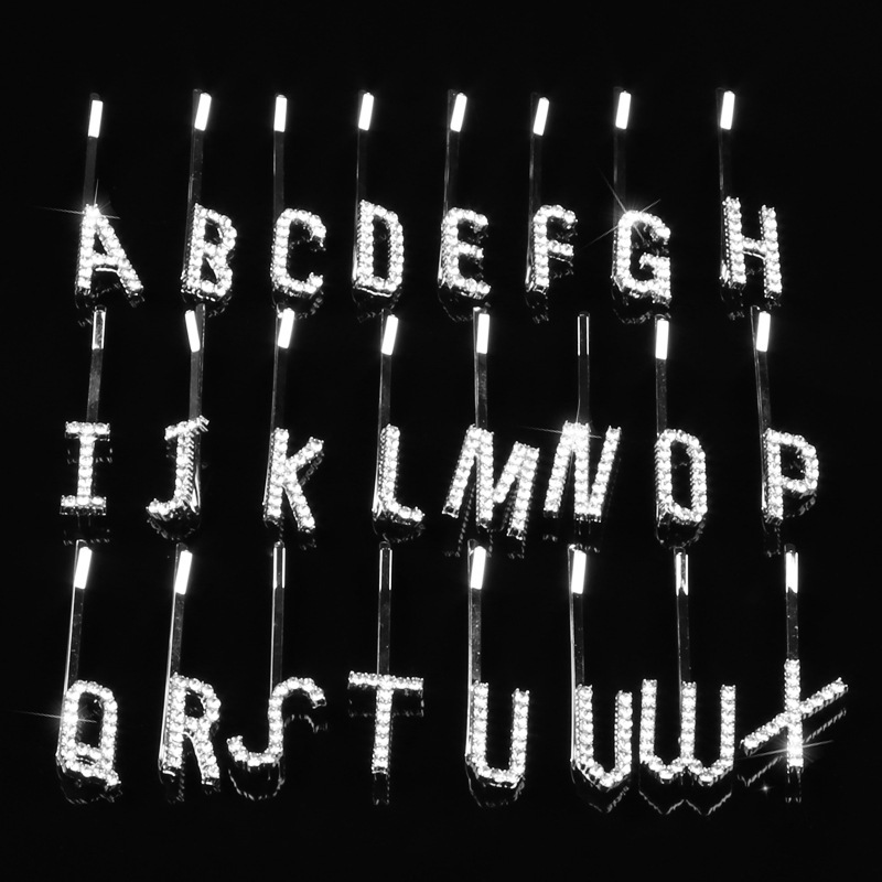 2020 new INS baby women bling word custom hair clips crystal letter hair pins rhinestone 2020 new INS baby women bling word custom hair clips crystal letter hair pins rhinestone