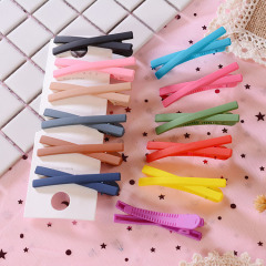 Korean colorful fashion ins plastic hair pins clip girls accessories