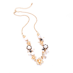 2019 Wholesale women gift jewelry pure girl enamel sets dried flower necklace