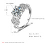 Newest Jewelry Shinny Round Cubic Ring Silver Plated Full Crystal Rings For Women Wedding Engagement Newest Jewelry Shinny Round Cubic Ring Silver Plated Full Crystal Rings For Women Wedding Engagement