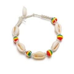 2019 Sea shell colored stone beads foot jewelry rhinestone anklet bracelet sets for women 2019 Sea shell colored stone beads foot jewelry rhinestone anklet bracelet sets for women