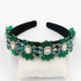 Vintage European and American Baroque fashion woman girls flower crystal headband