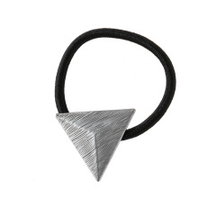 amazon hot sale High elastic Stretch Ponytail holder rope metal hair band tie metal For Women Girls