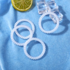2020 anazon hot sale wholesale custom elastic white scrunchies for girls