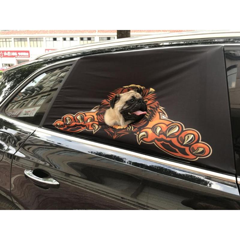 high quality safety peekapet peek a dog pet net car sunshade window sleeve cover