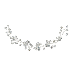 New design Tiaras Wedding pearl Hair Accessories silver crystal bridal Hairbands