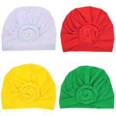 12 Colors Newborn Head Wraps Soft Roll Fabric Infants Toddlers Cotton baby turbans girl hat