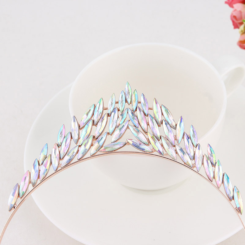 Wedding bride Beaded rhinestone Headbands Crystal Pearl Hairband Baroque Clasp Hair Accessories Woman