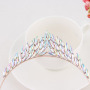 Wedding bride Beaded rhinestone Headbands Crystal Pearl Hairband Baroque Clasp Hair Accessories Woman