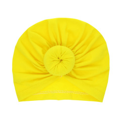 2020 Hot Sale Solid Color Baby Headdress Cotton Knot Headband Baby Turban Towel