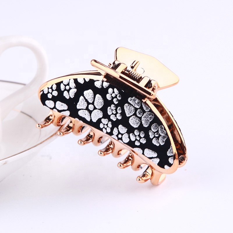 Japan and Korean simple hairpin flower adult  middle ladies hair accessories bath pan hair grab claw clips