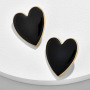 New fashion earring accessories beautiful alloy oil drip heart studs earring for women New fashion earring accessories beautiful alloy oil drip heart studs earring for women