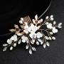 New desgin Rhinestone Jewelry Pearl Hair Accessories Wedding Bridal Hair Combs