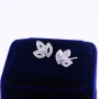 Fashion bride bridesmaid 925 sterling silver jewelry moissanite earrings