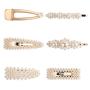 Women Geometric Shape wedding Metal Hair Accessories pear Hair Barrettes Women Geometric Shape wedding Metal Hair Accessories pear Hair Barrettes