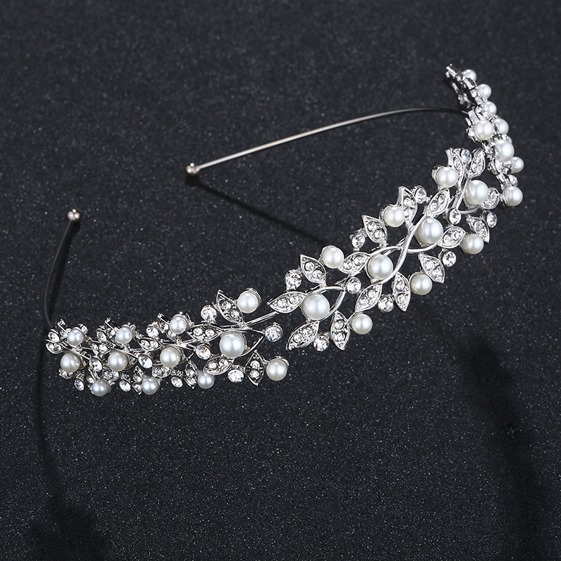 New desgin Silver Leaf Headband Jewelry Bridal Wedding Crystal Crowns and Tiaras New desgin Silver Leaf Headband Jewelry Bridal Wedding Crystal Crowns and Tiaras