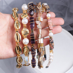 2020 custom summer womens hair accessories pearl hairband beach shell headbands 2020 custom summer womens hair accessories pearl hairband beach shell headbands