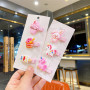 Korean cute heart rainbow children flower fruit BB kids hair clips for girls