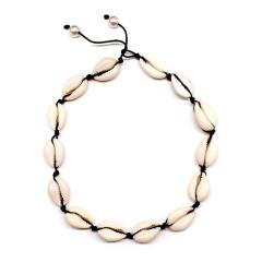 wholesale fashion handmade women's jewelry white shell necklace with pearl