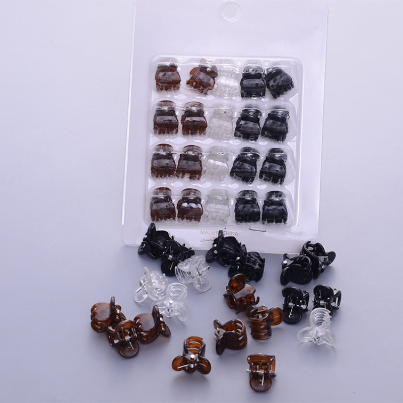 Wholesale korea back small size hair clips simple acetate hair claw Wholesale korea back small size hair clips simple acetate hair claw