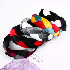 2020 amazon ins fancy winter crochet twisted hair band headband hair accessories for women