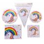 16 Party Tableware Plates Banner Girls Unicorn Party Decorations Supplies 16 Party Tableware Plates Banner Girls Unicorn Party Decorations Supplies