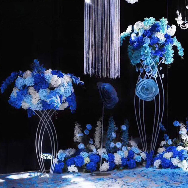 Metal Tall gold wedding decoration flower stand centerpieces
