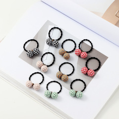 10pcs Trendy Hot Quality Girls Elastic Rubber Hair Rope Pompom Ball hair band