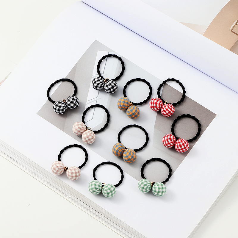 10pcs Trendy Hot Quality Girls Elastic Rubber Hair Rope Pompom Ball hair band 10pcs Trendy Hot Quality Girls Elastic Rubber Hair Rope Pompom Ball hair band