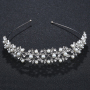 Silver Headband Jewelry Bridal Wedding headpiece Crystal Crowns and Tiaras