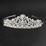 Handmade silver rhinestone crystal wedding round bridal tiaras crown Handmade silver rhinestone crystal wedding round bridal tiaras crown