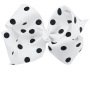 Trendy korean women baby girls classic dot pattern ribbon bow hair clip Trendy korean women baby girls classic dot pattern ribbon bow hair clip
